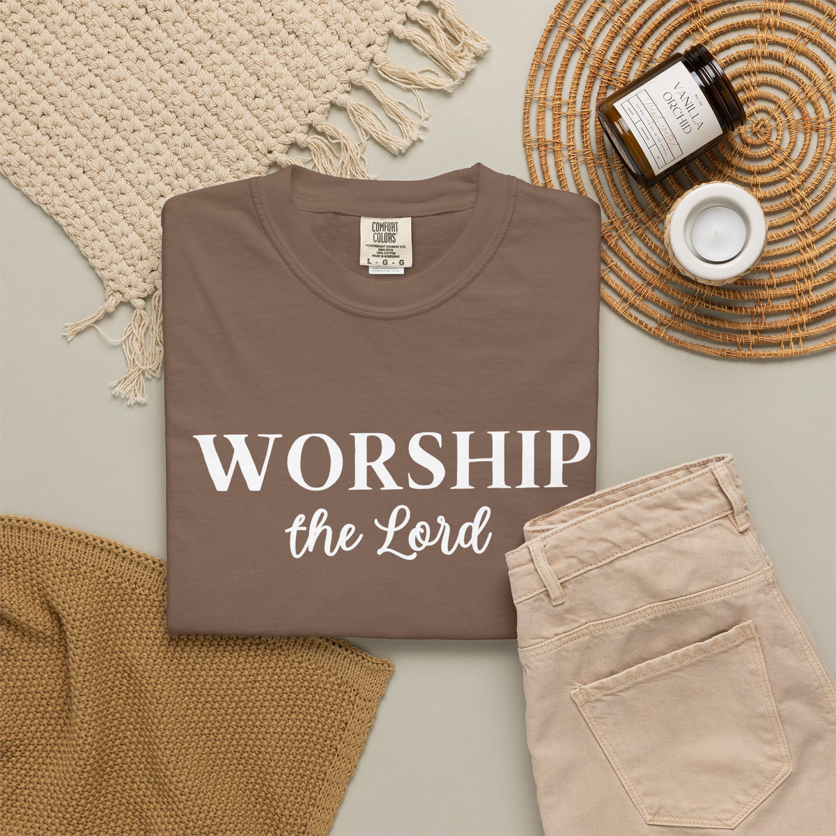“Worship the Lord” Christian Faith T-Shirt
