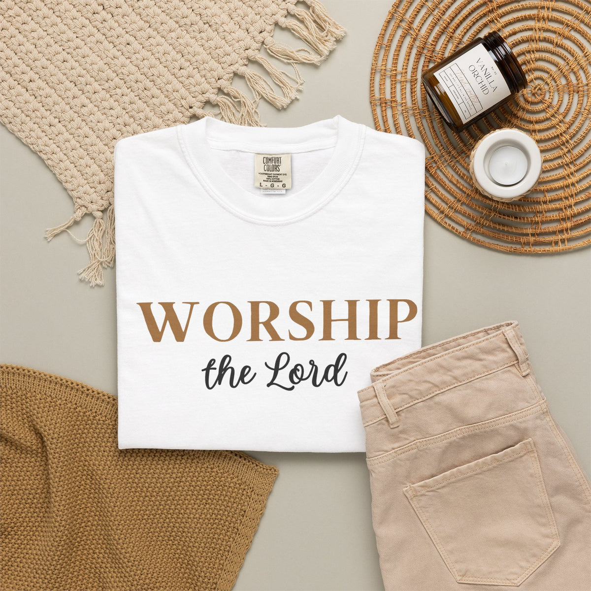 “Worship the Lord” Christian Faith T-Shirt