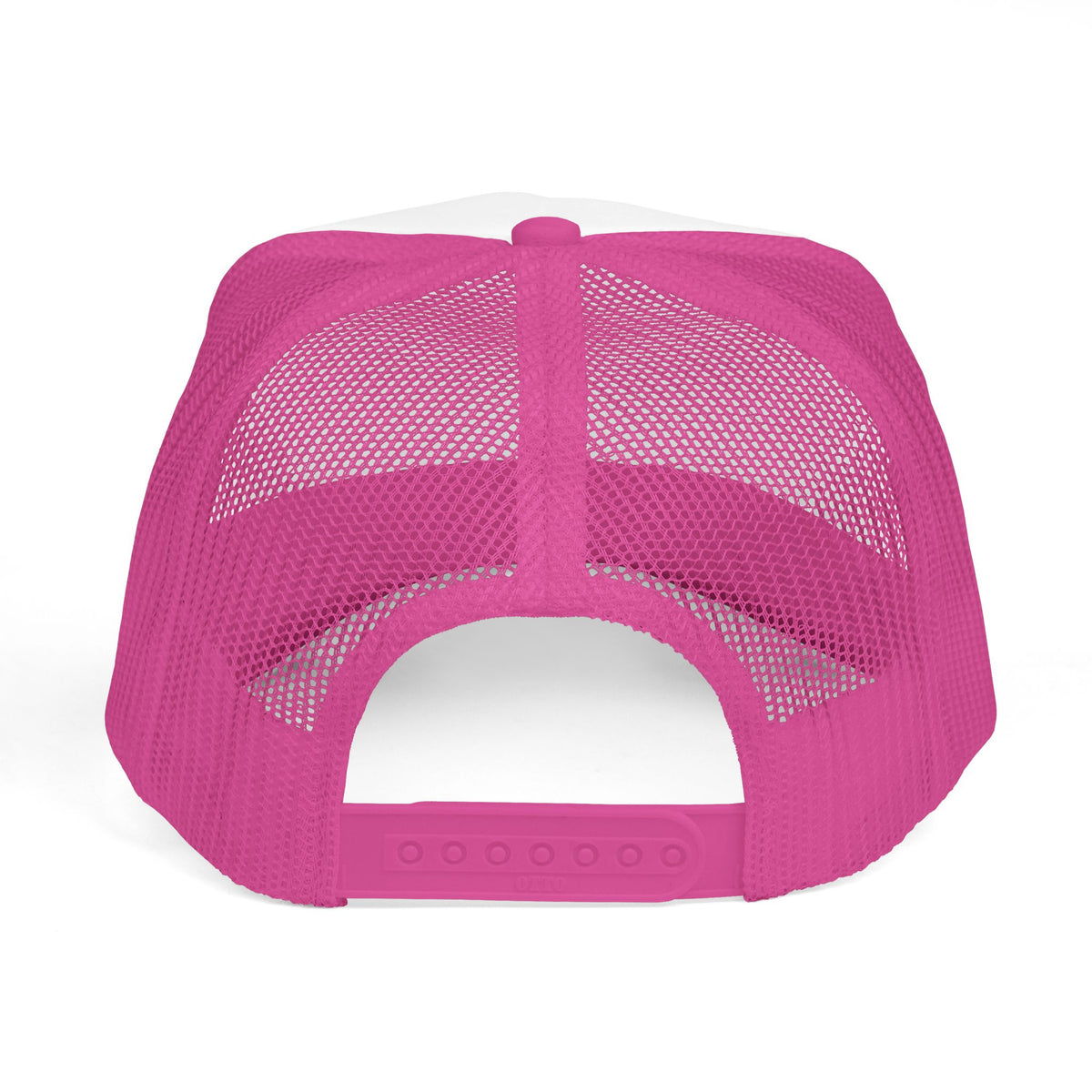 Worship Over Worry Trucker Hat — Pink Faith Foam Hat