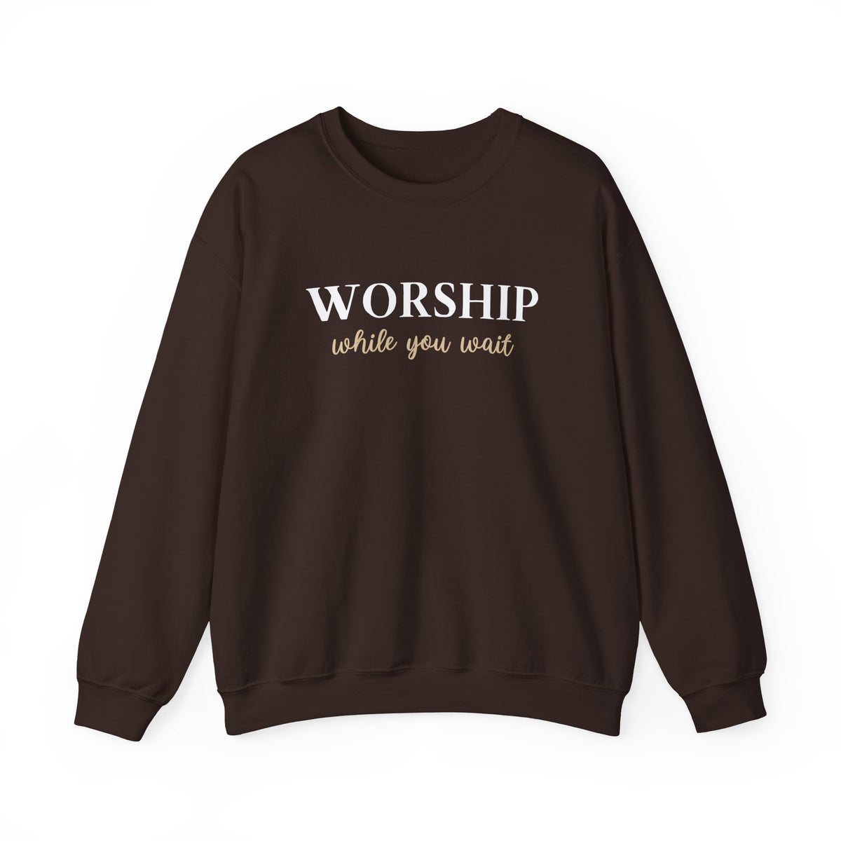Worship While You Wait | Crewneck Sweatshirt