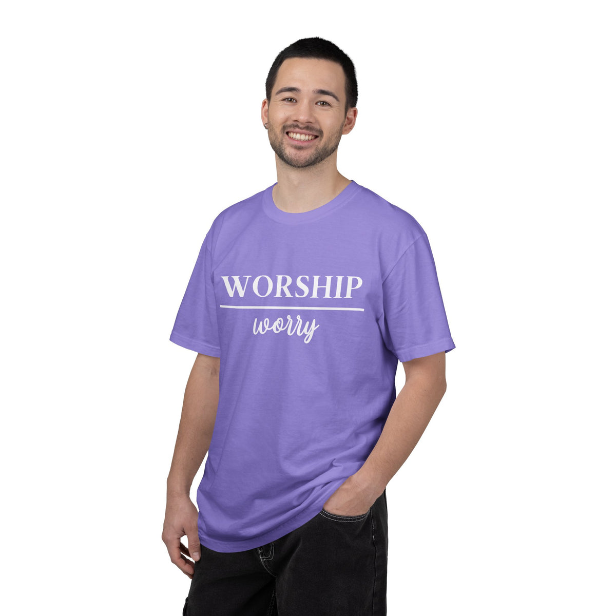 Worship Over Worry Tee — Christian T-Shirt