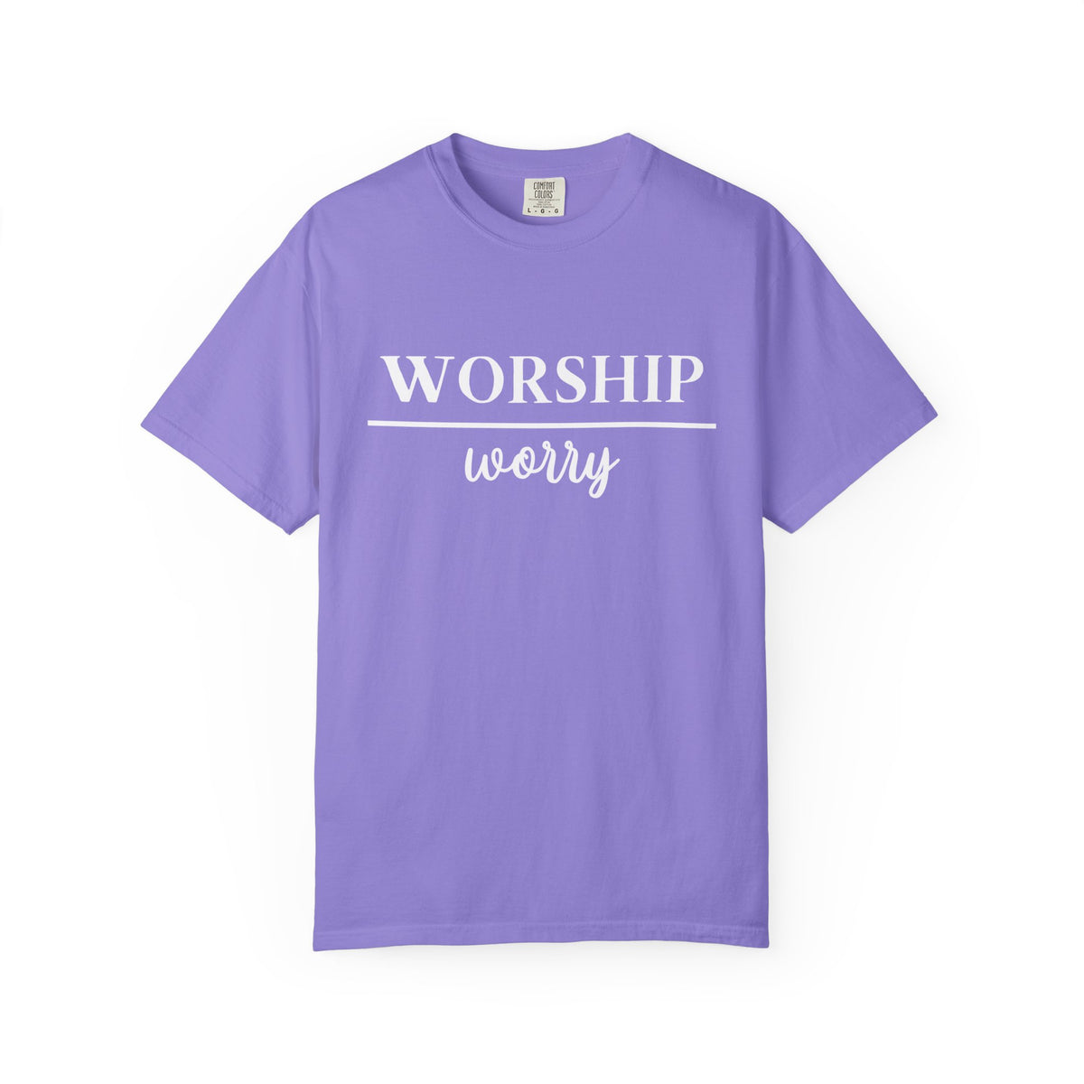Worship Over Worry Tee — Christian T-Shirt