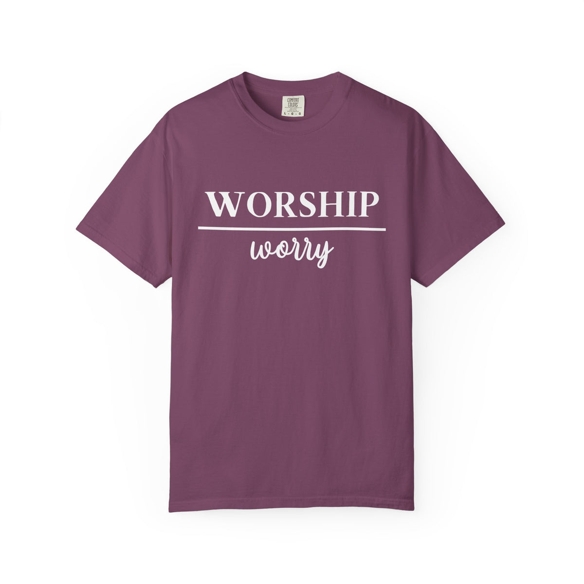Worship Over Worry Tee — Christian T-Shirt