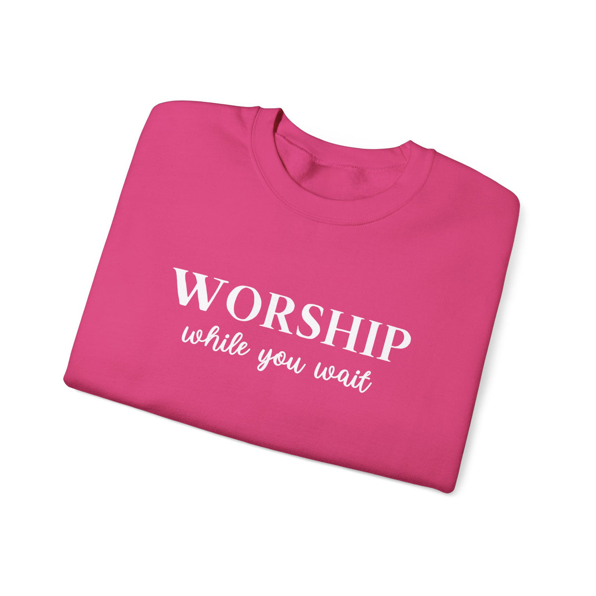 Worship While You Wait | Crewneck Sweatshirt