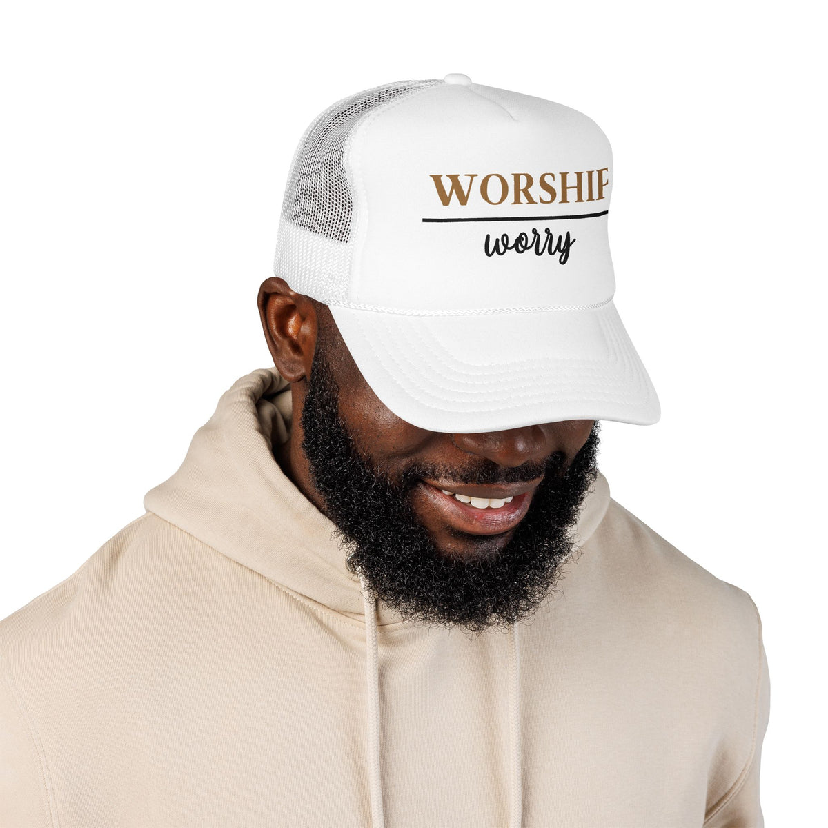 Worship Over Worry Trucker Hat