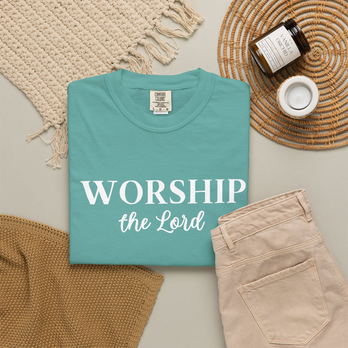 “Worship the Lord” Christian Faith T-Shirt