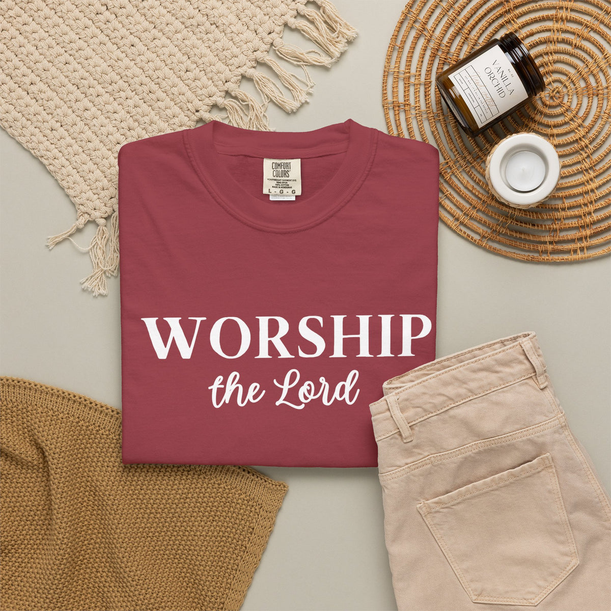 “Worship the Lord” Christian Faith T-Shirt
