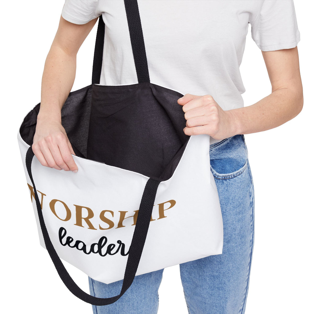 Worship Leader Large Weekender Tote Bag – Stylish Church Music Ministry Bag