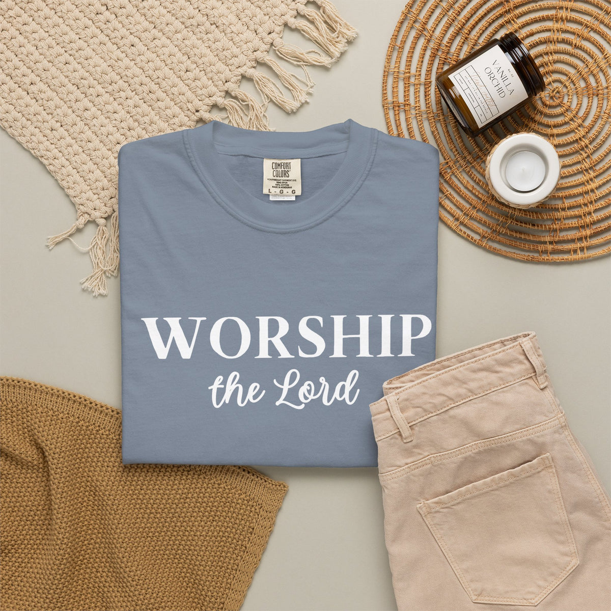 “Worship the Lord” Christian Faith T-Shirt