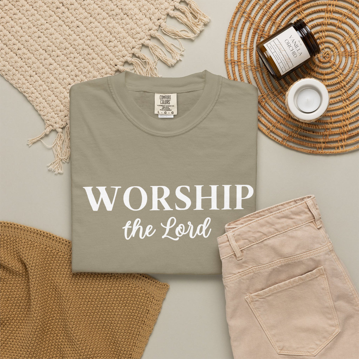 “Worship the Lord” Christian Faith T-Shirt