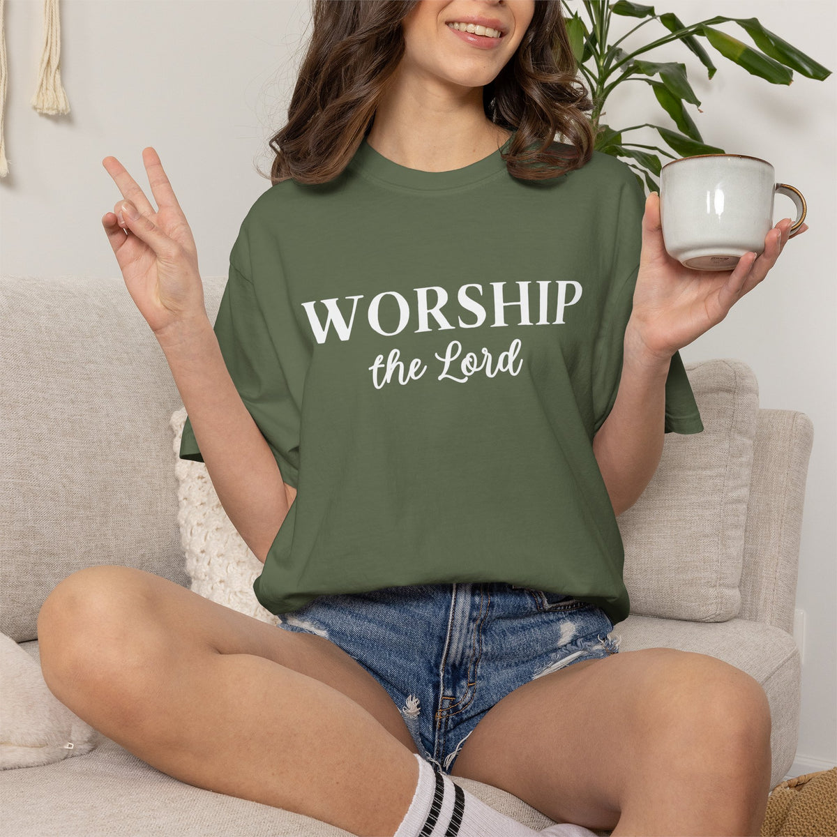 “Worship the Lord” Christian Faith T-Shirt