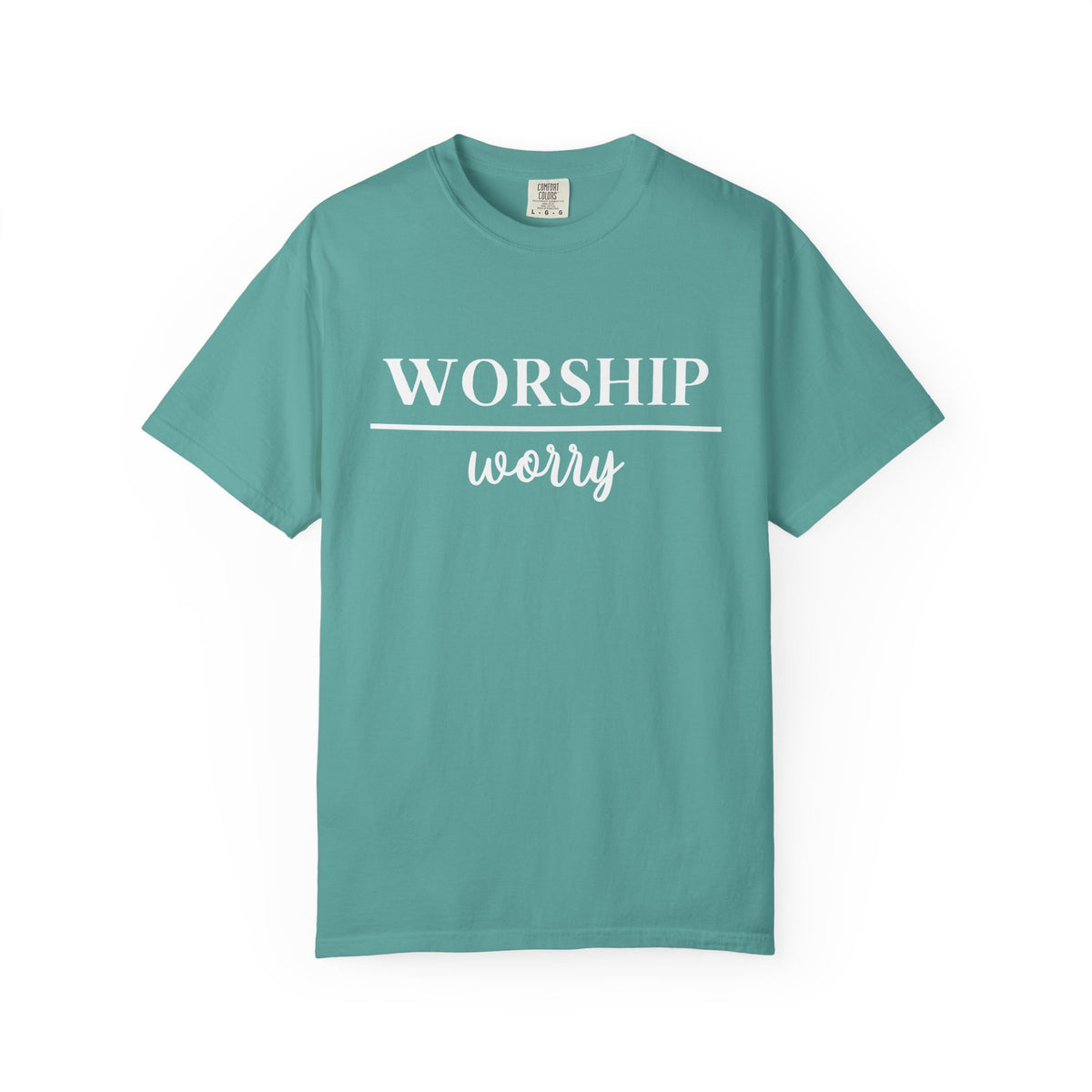 Worship Over Worry Tee — Christian T-Shirt