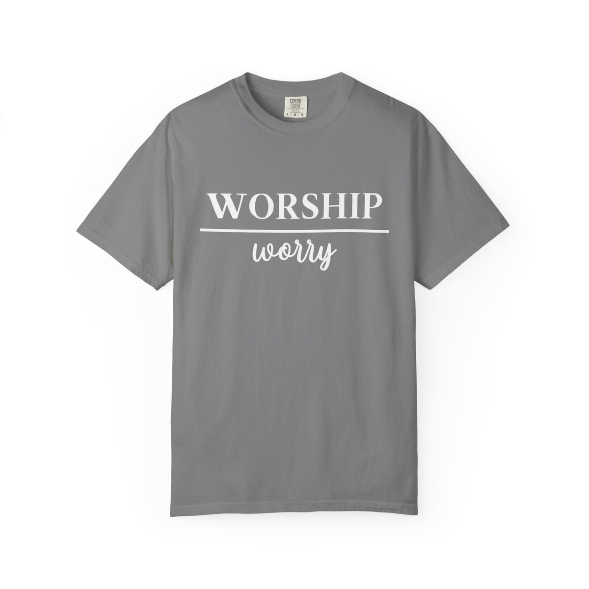 Worship Over Worry Tee — Christian T-Shirt