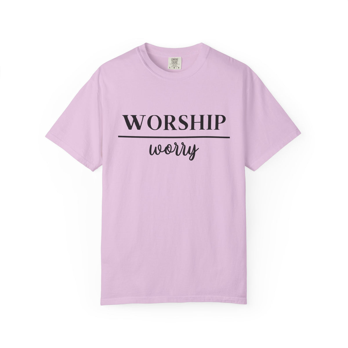 Worship Over Worry Tee — Christian T-Shirt