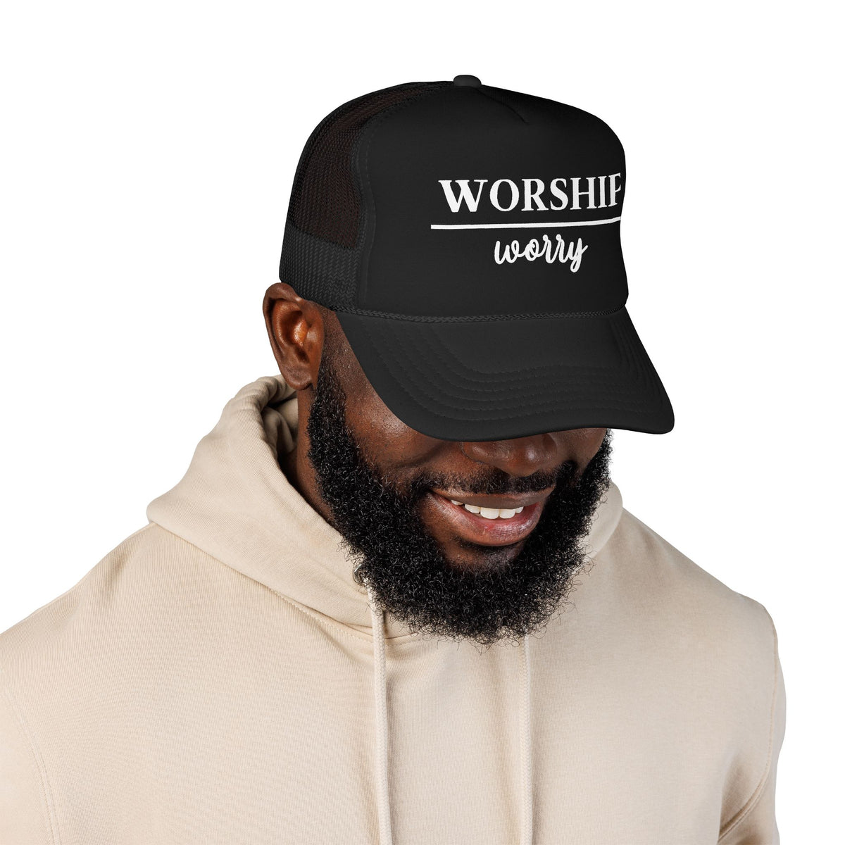 Worship Over Worry Trucker Hat