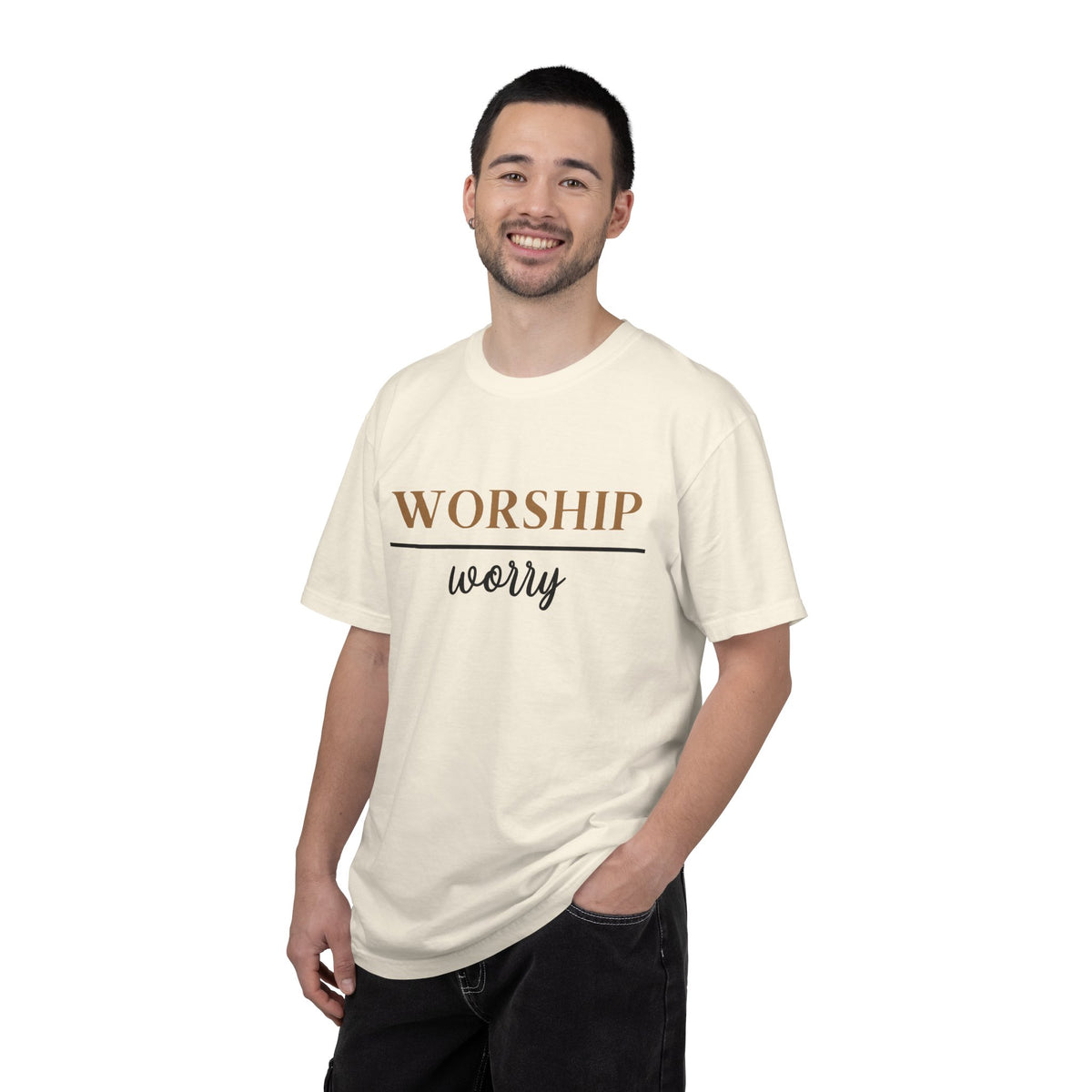 Worship Over Worry Tee — Christian T-Shirt