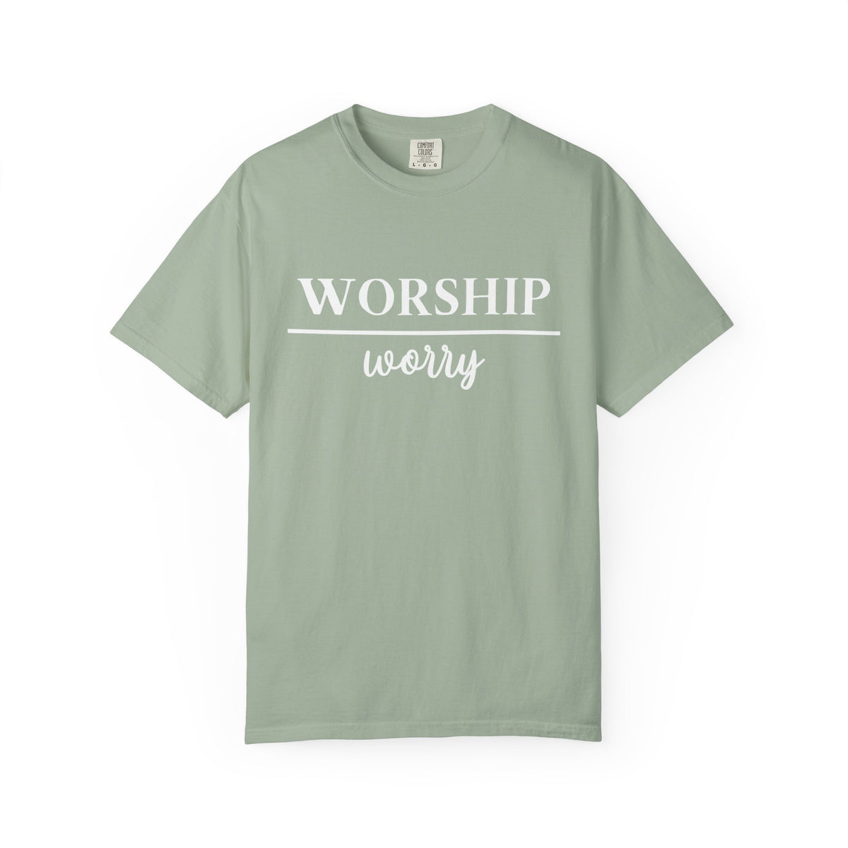 Worship Over Worry Tee — Christian T-Shirt