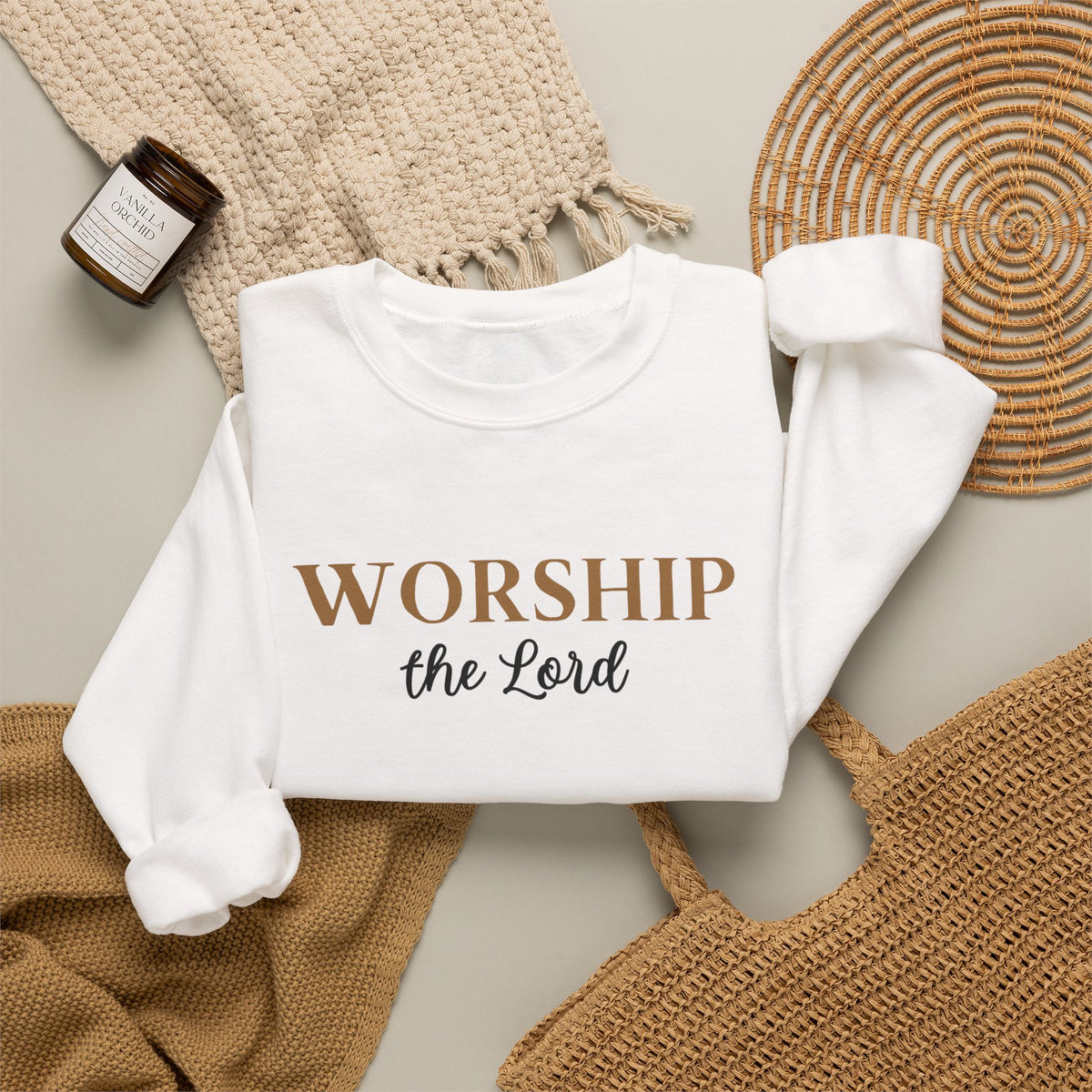 Worship the Lord Crewneck Sweatshirt
