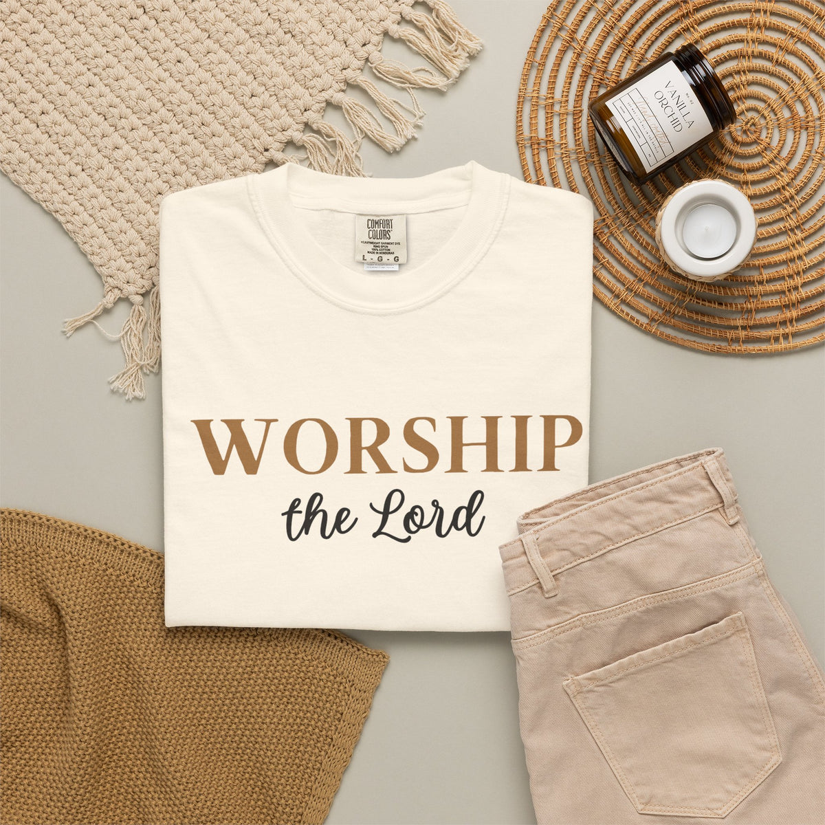 “Worship the Lord” Christian Faith T-Shirt