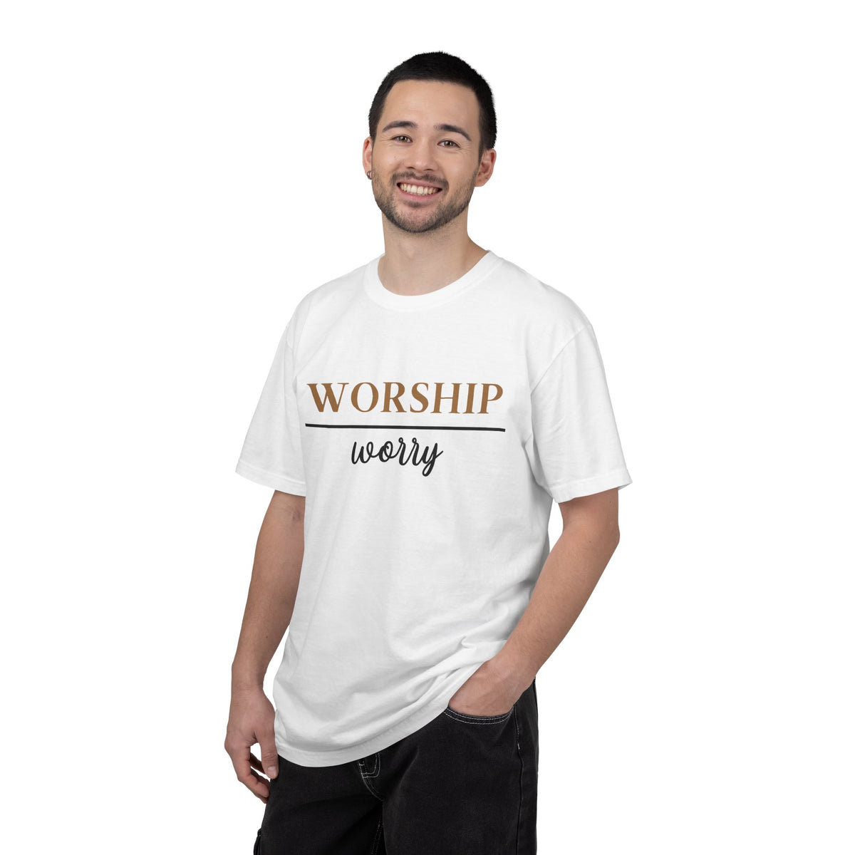 Worship Over Worry Tee — Christian T-Shirt