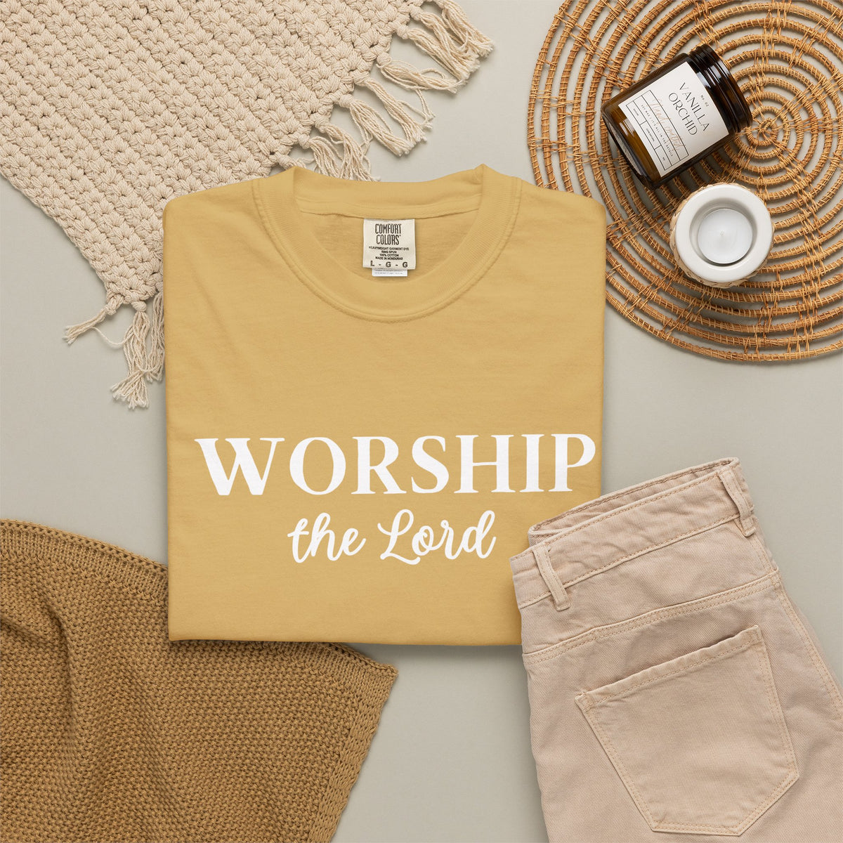 “Worship the Lord” Christian Faith T-Shirt