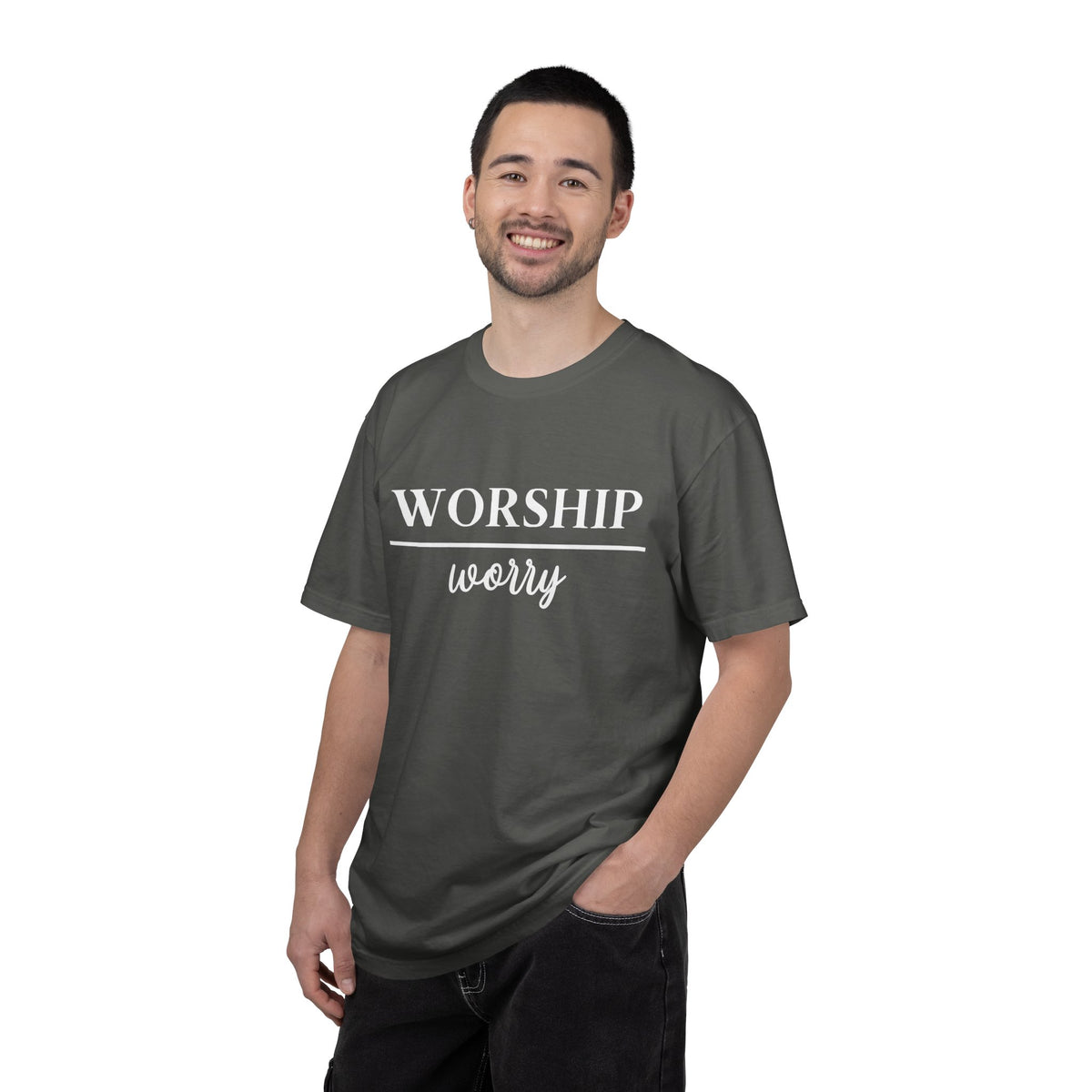 Worship Over Worry Tee — Christian T-Shirt