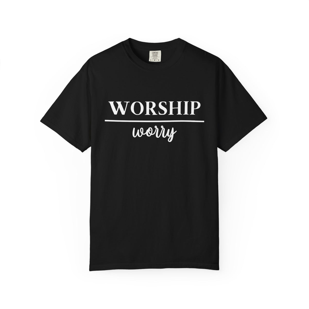 Worship Over Worry Tee — Christian T-Shirt