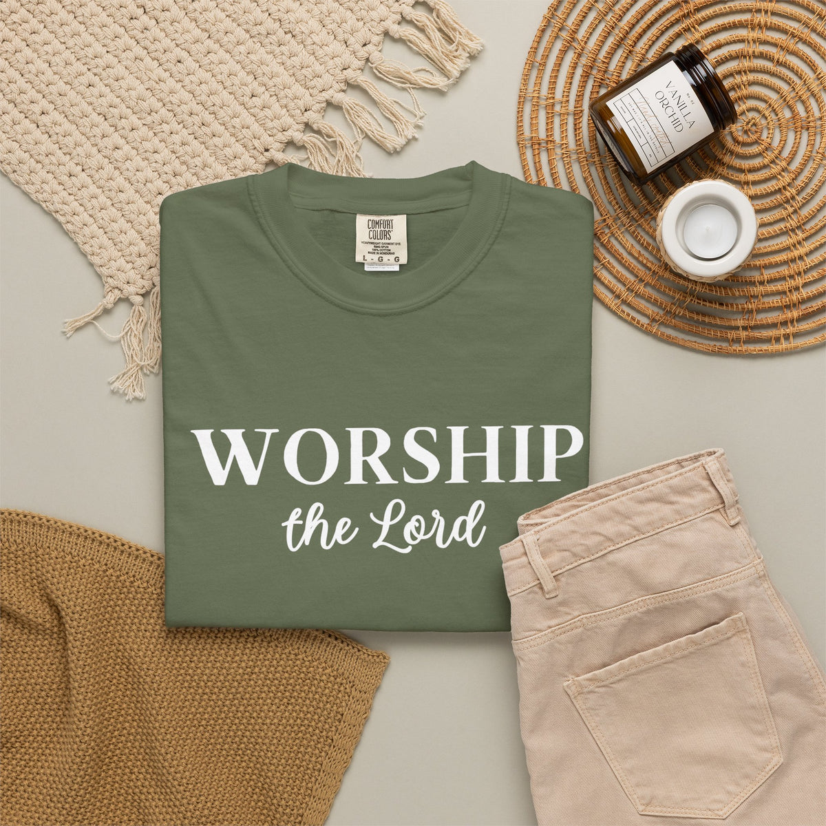 “Worship the Lord” Christian Faith T-Shirt