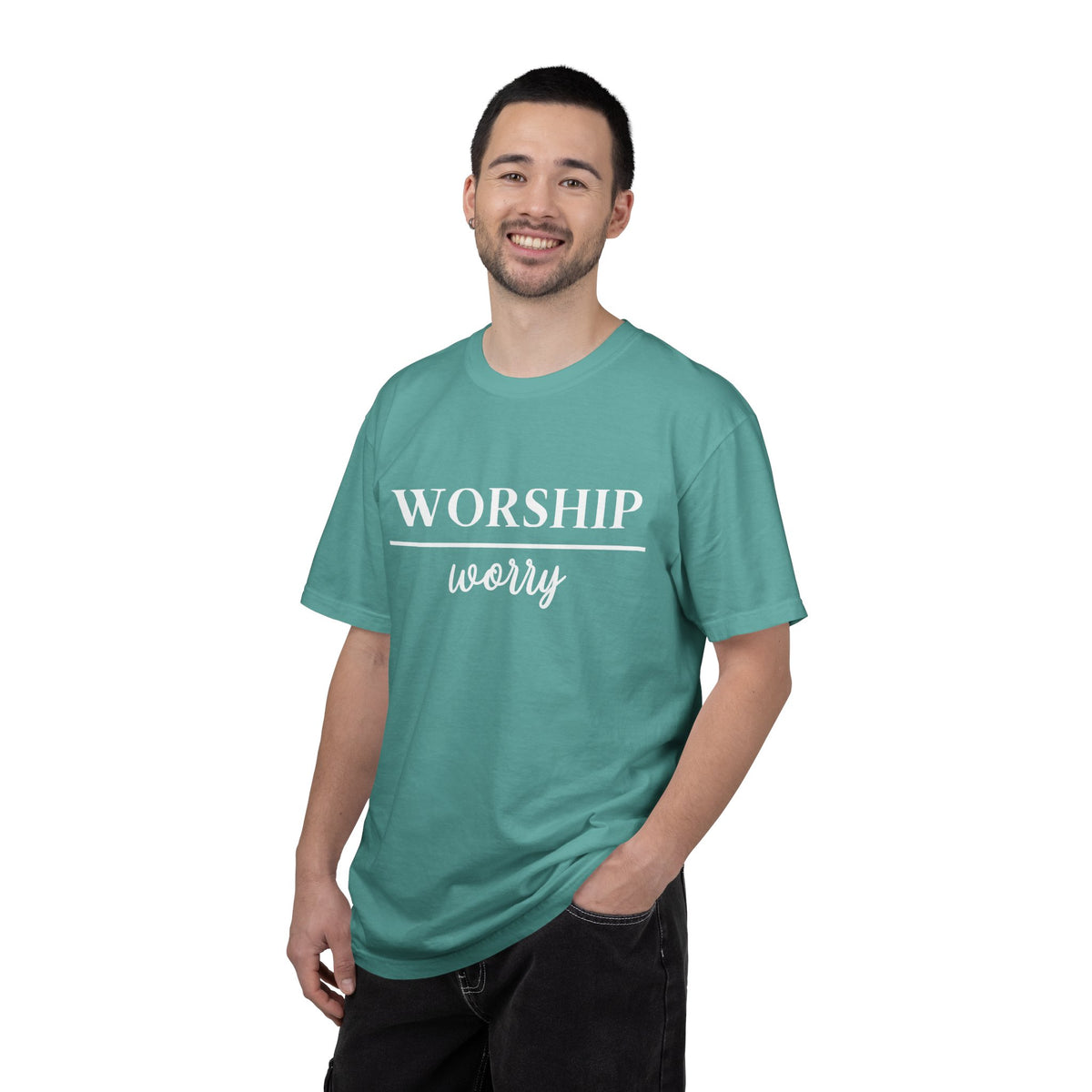 Worship Over Worry Tee — Christian T-Shirt