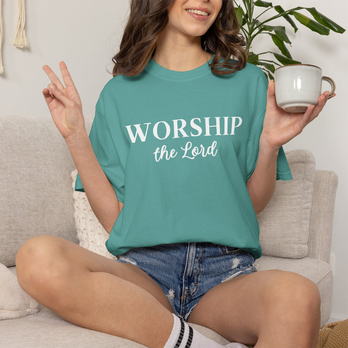 “Worship the Lord” Christian Faith T-Shirt