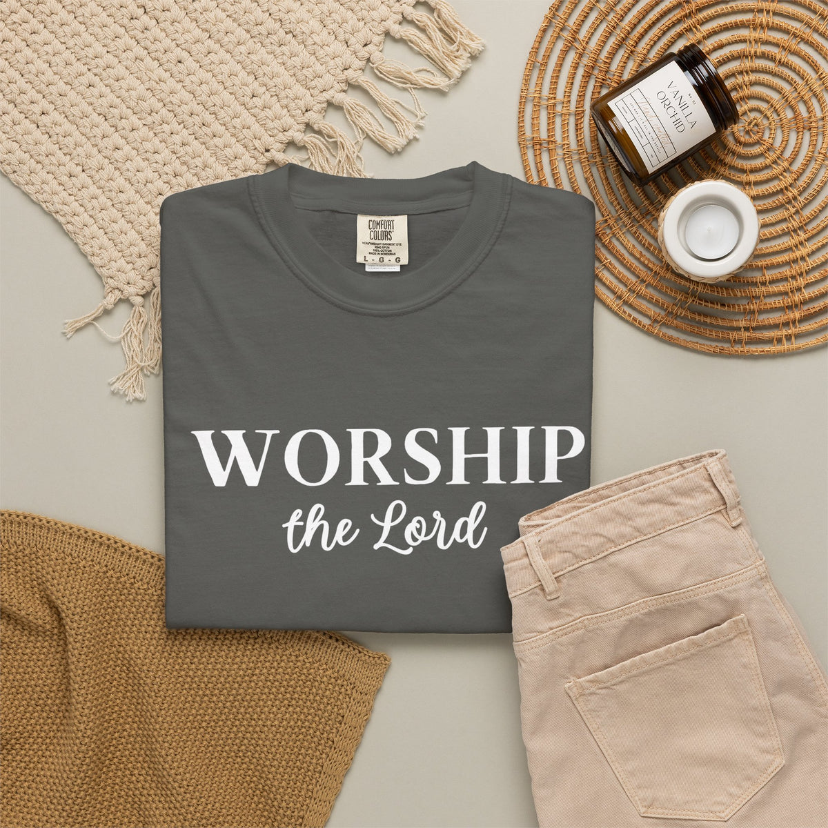 “Worship the Lord” Christian Faith T-Shirt