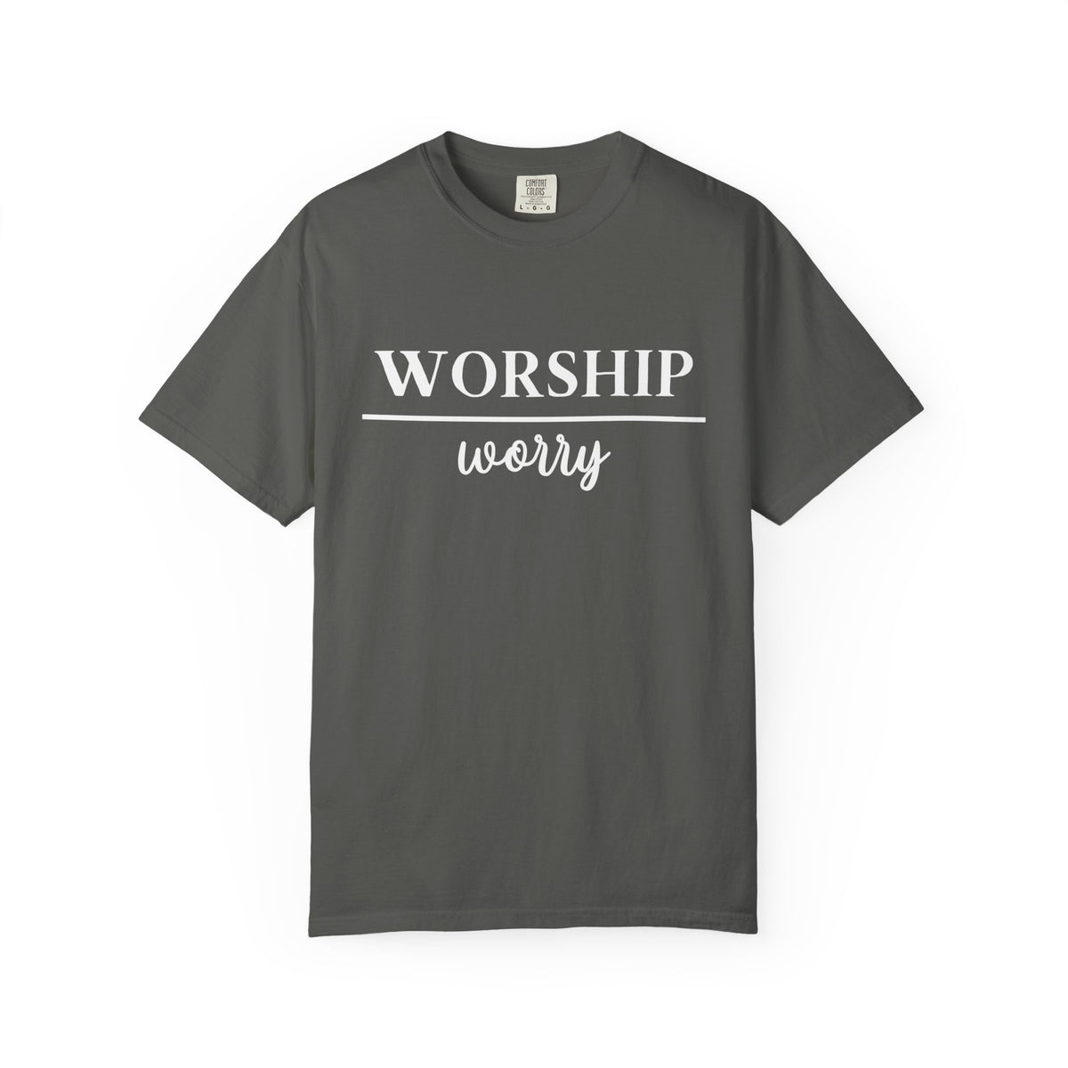 Worship Over Worry Tee — Christian T-Shirt