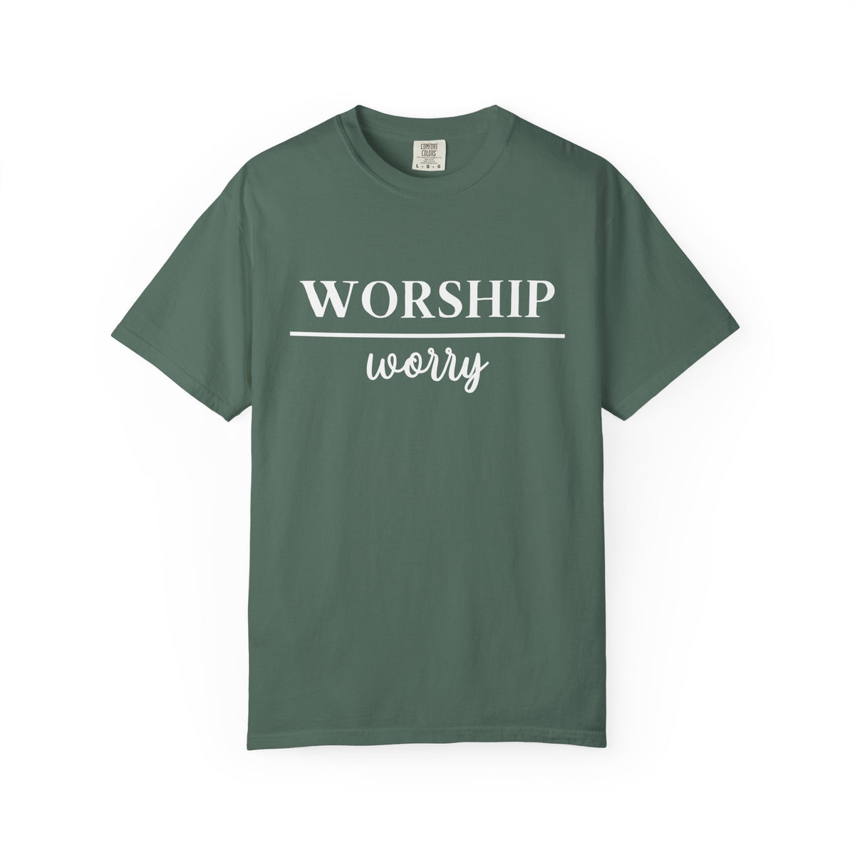 Worship Over Worry Tee — Christian T-Shirt