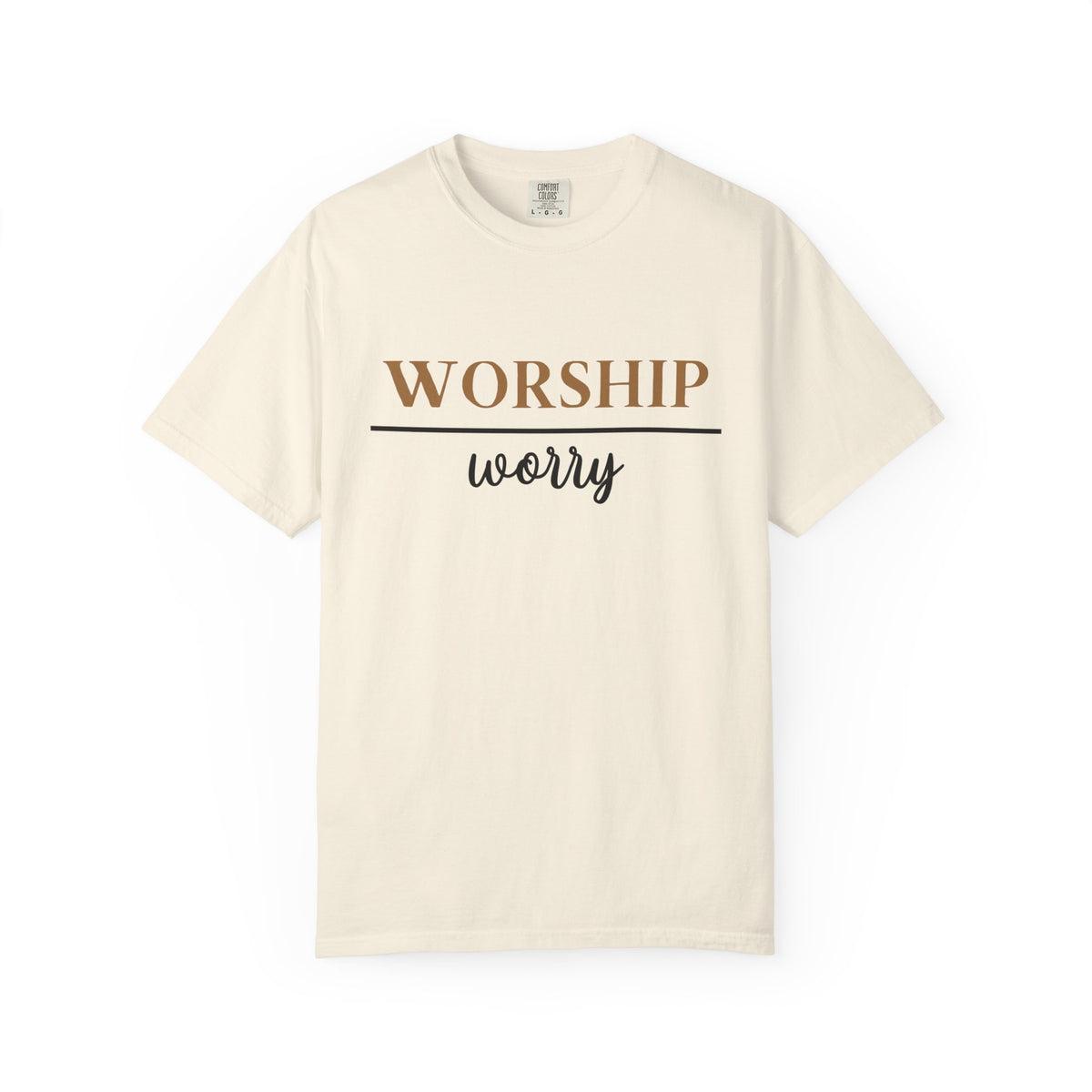 Worship Over Worry Tee — Christian T-Shirt