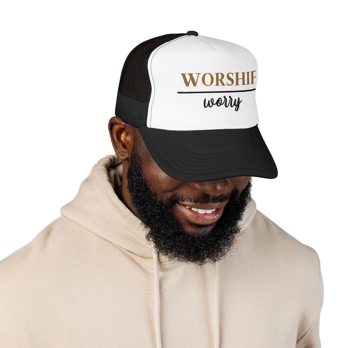 Worship Over Worry Trucker Hat