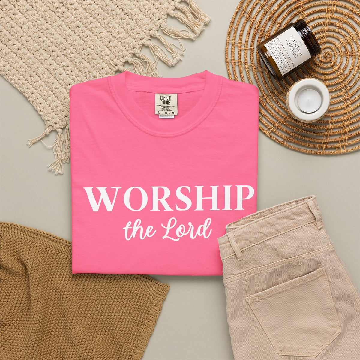 “Worship the Lord” Christian Faith T-Shirt