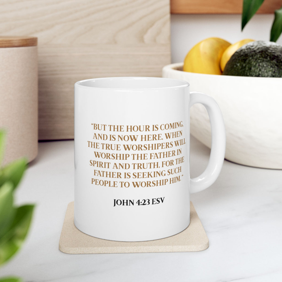 Worship Leader Ceramic Mug – Inspirational Scripture Coffee Cup (11oz/15oz)