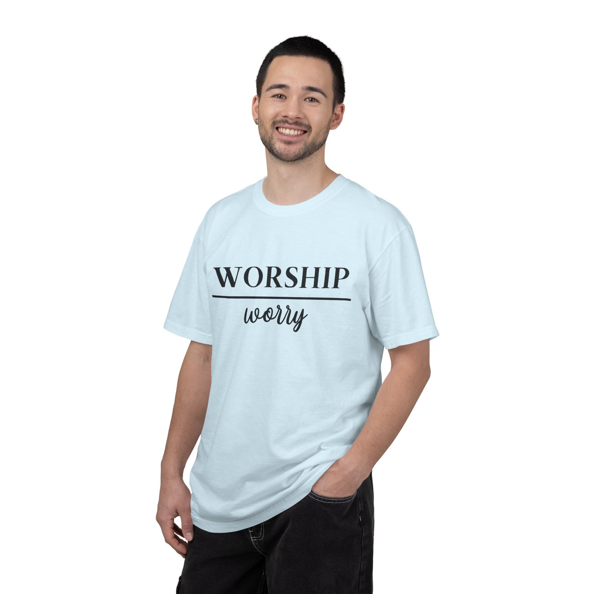 Worship Over Worry Tee — Christian T-Shirt
