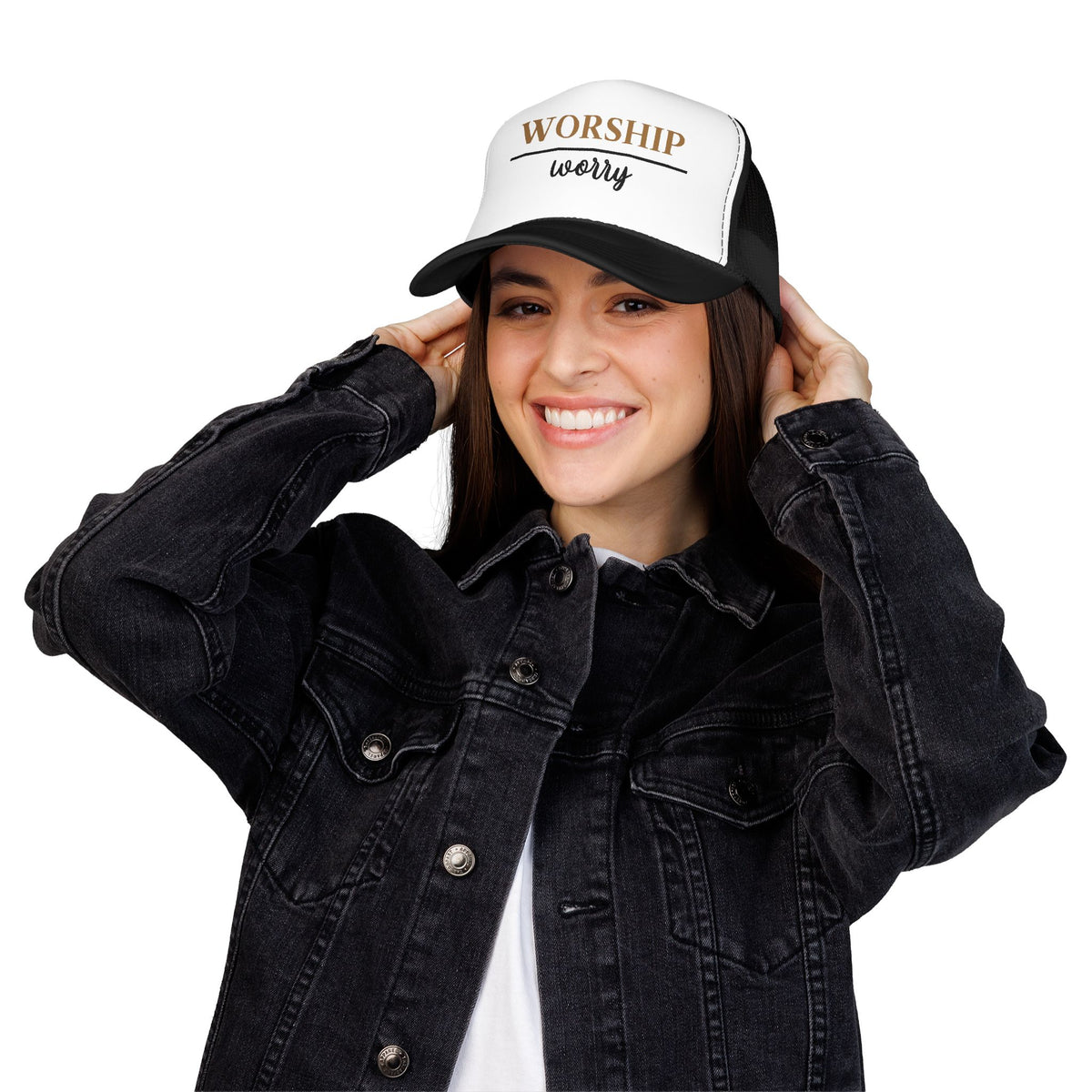 Worship Over Worry Trucker Hat