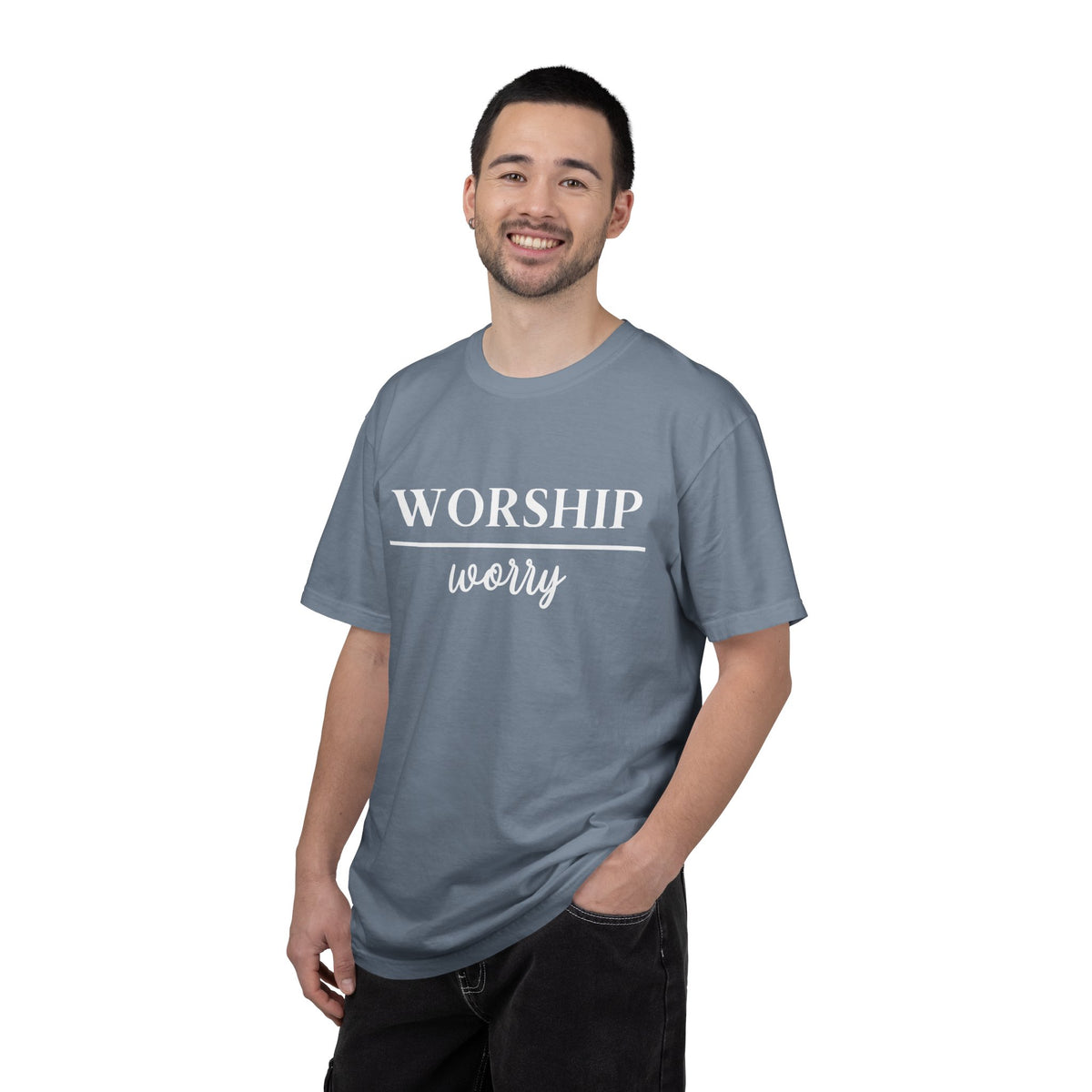Worship Over Worry Tee — Christian T-Shirt